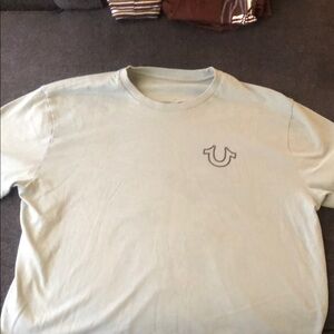 True Religion Green Short Sleeve Tee Casual Cotton